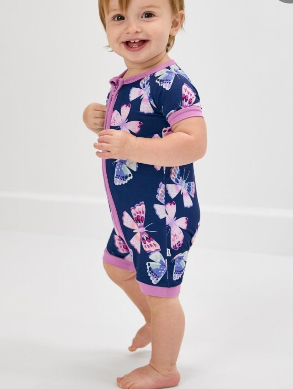 Little Sleepies Royal  Butterflies Shorty Zippy
